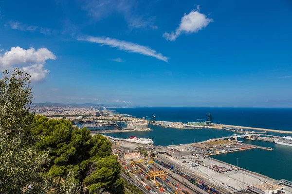 Veduta Aerea Del Porto Barcellona Spagna — Foto Stock