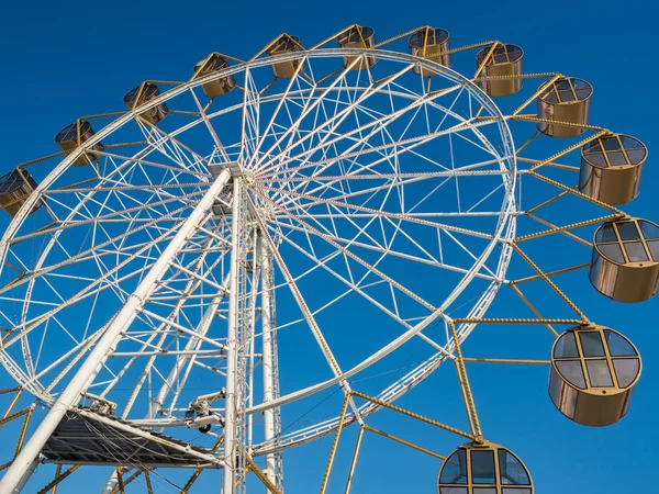 Grande Roue Sur Remblai Rivière Novossibirsk Russie — Photo