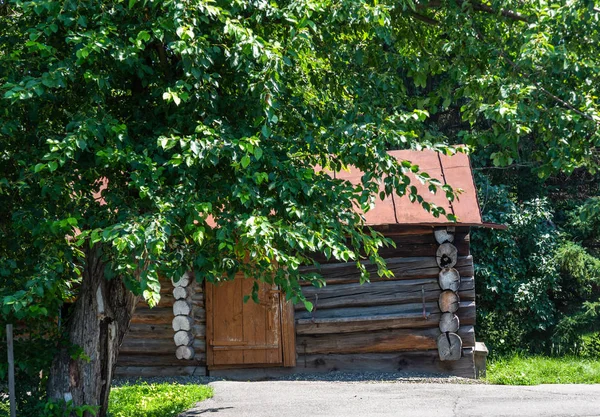 Old Country House Ałtaju Rosja — Zdjęcie stockowe