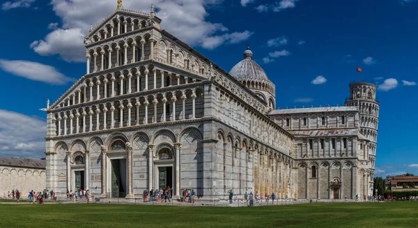 Pisa Katedrali Ünlü Leaning Tower Pisa Talya — Stok fotoğraf