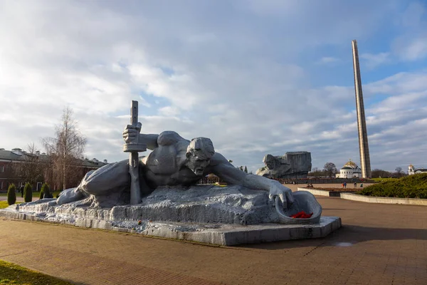 Monument aux soldats des héros des défenseurs dans la forteresse de Brest, Biélorussie Photo De Stock