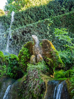 Tivoli Villa D'Este bahçesinde Yüz Çeşmeler, İtalya