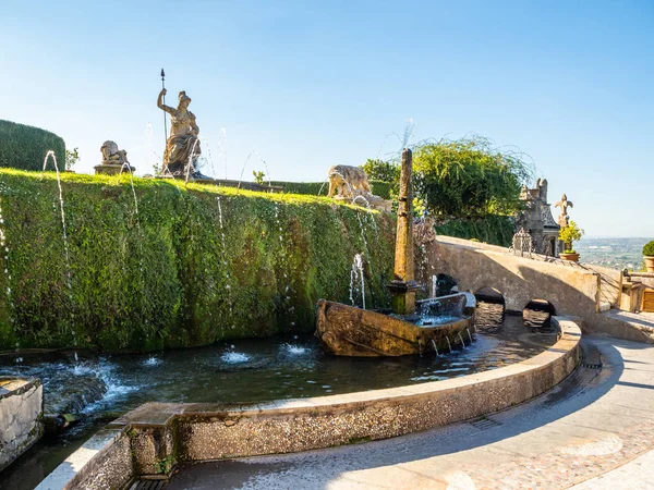 Fontana Rometta nel giardino di Villa D'Este a Tivoli — Foto Stock