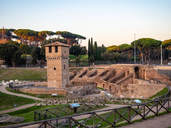 Espace archéologique du Cirque Maximus à Rome, Italie Images De Stock Libres De Droits