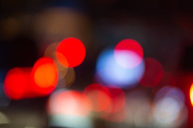 bulanık ışık bokeh ile gece. Bulanık odak ışık.