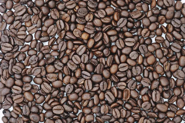 Raw coffee beans background