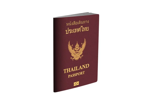 Thailand Passport Дорожкой Отбора Белом Фоне — стоковое фото