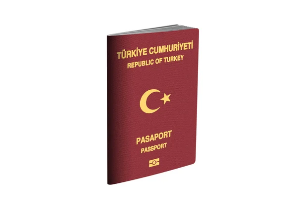 Τουρκικό Διαβατήριο Επιλογή Διαδρομής Λευκό Φόντο Illustration — Φωτογραφία Αρχείου