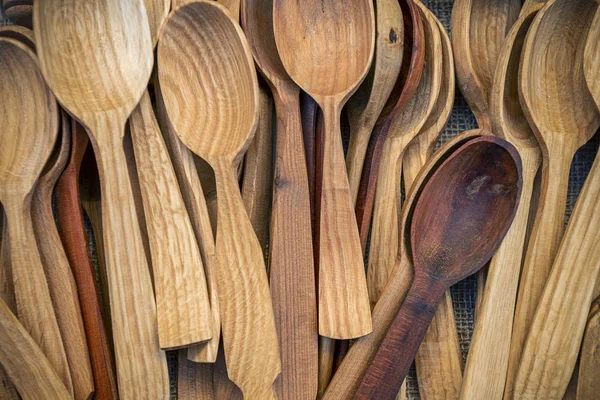 Variety Wooden Spoons — Stock Photo, Image