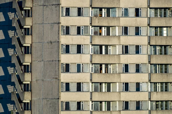 Edificio Abandonado Gran Altura Ciudad Abandonada Chernoby —  Fotos de Stock