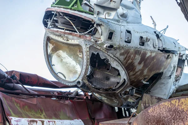 Helicópteros Militares Técnicos Radiactivos Abandonados Que Participaron Liquidación Del Accidente —  Fotos de Stock