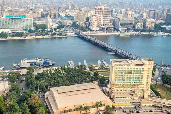 2018 Cairo Egipto Vista Panorámica Parte Central Empresarial Ciudad Desde —  Fotos de Stock
