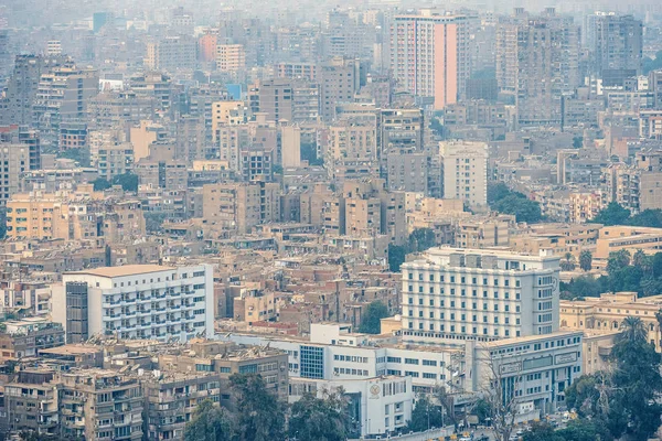 2018 Cairo Egypt Panoramic View Central Business Part City Observation — Stock Photo, Image