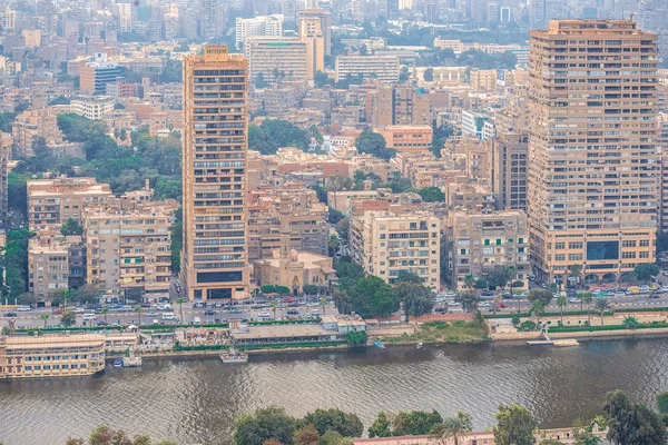 2018 Cairo Egito Vista Panorâmica Parte Central Empresarial Cidade Partir — Fotografia de Stock