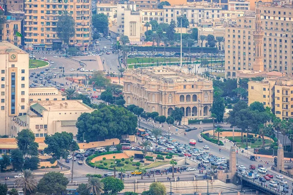 2018 Kahire Mısır Panoramik Merkezi Kentin Yüksek Kule Afrika Sermaye — Stok fotoğraf