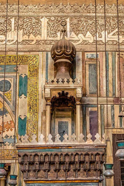 2018 Cairo Egipto Increíblemente Hermoso Impresionante Altar Gran Mezquita Antigua — Foto de Stock
