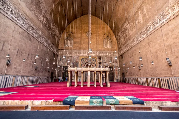 2018 Cairo Egipto Interior Sala Principal Para Las Oraciones Antigua — Foto de Stock