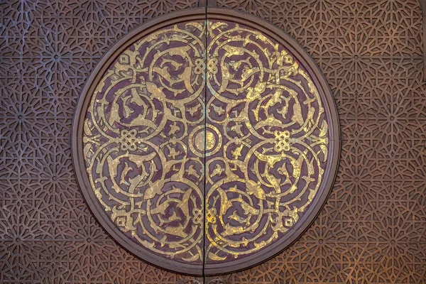 Чудові Візерунки Всередині Древньої Мечеті Арабські — стокове фото