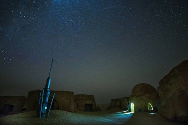 sahne film yıldız savaşları için. Gezegen Tatooine Uzayalanı ecek Espa