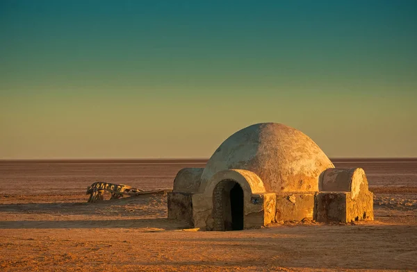 Σκηνικό Για Την Ταινία Star Wars Lars Skywalker Homestead Εξωτερικό — Φωτογραφία Αρχείου