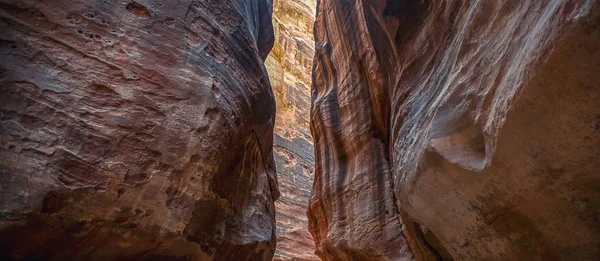 Canyon Rocheux Étroit Incroyablement Impressionnant Magnifique Mystique Sik Dirigeant Vers — Photo