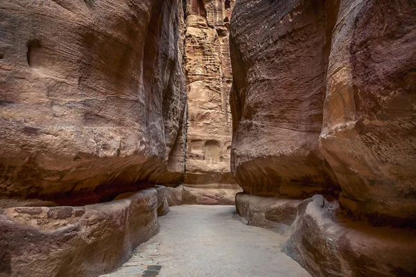 Canyon Rocheux Étroit Incroyablement Impressionnant Magnifique Mystique Sik Dirigeant Vers — Photo