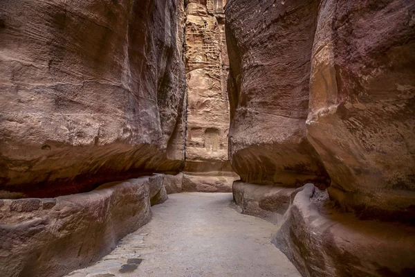 Canyon Rocheux Étroit Incroyablement Impressionnant Magnifique Mystique Sik Dirigeant Vers — Photo