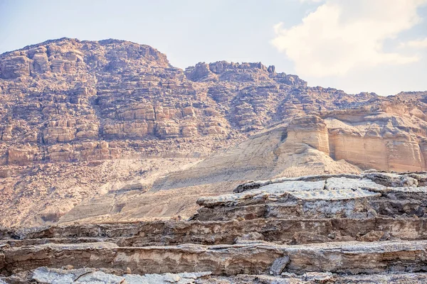 Utsikt Över Petra Panorama Från Observationsdäck Utkanten Wadi Musa — Stockfoto