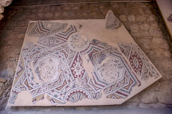 Antik Grekisk Mosaik Det Arkeologiska Museet Den Arabiska Staden — Stockfoto