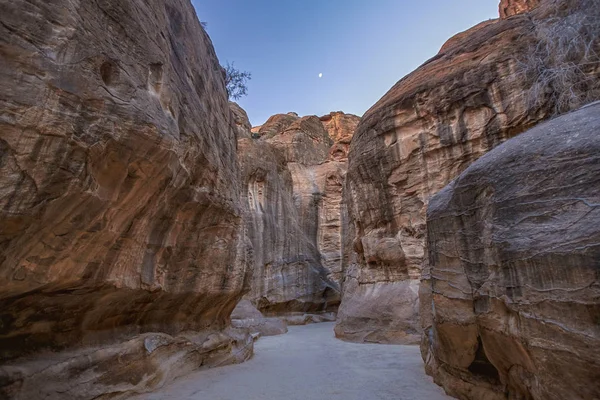 Regard Incroyable Mystique Sur Tombeau Khazneh Tombeau Trésor Petra Jordanie — Photo