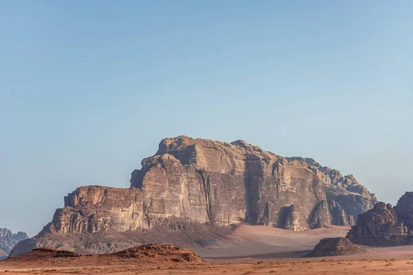 Vue Imprenable Sur Paysage Lunaire Incroyable Dans Village Wadi Rum — Photo