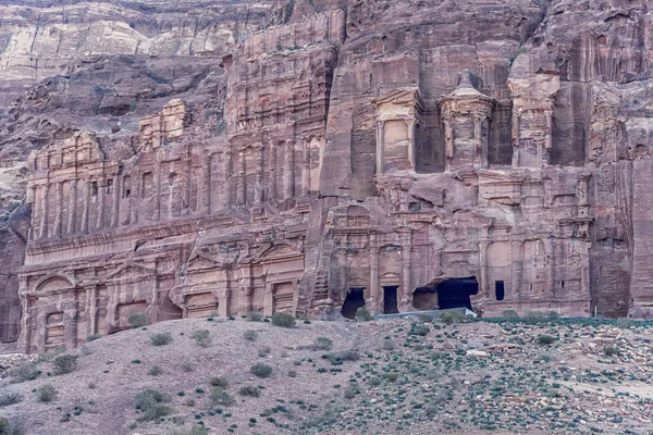 Palais Tombes Corinthiennes Soie Site Patrimoine Mondial Unesco Petra Jordanie — Photo