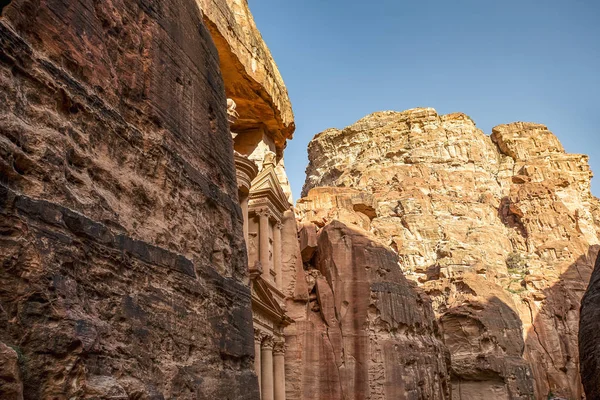 Невероятный Мистический Взгляд Могилу Аль Хазне Могила Мбаппе Иордания Изображение — стоковое фото
