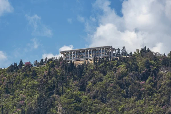 Kompleks Funicular Complex Szczycie Góry Centrum Tbilisi Pobliżu Parku Mtatsminda — Zdjęcie stockowe