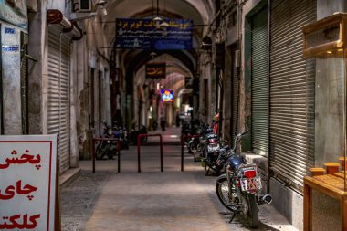 05/12/2019 Şiraz, İran, güneşli bir günde geleneksel Grand Bazar görünümü