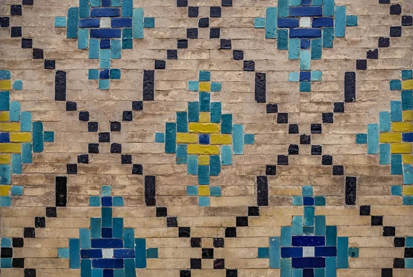 Барвистий Східний Геометричний Традиційний Іранський Персидський Візерунок Всередині Мечеті — стокове фото