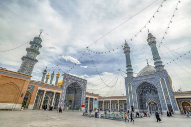 07/05/2019 Qom,Qom Provinceiran, İmam Hasan Askari Camii'nin güneşli bir günde görünümü