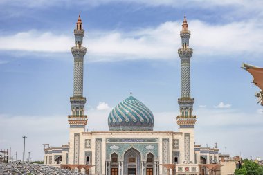 07/05/2019 Qom,Qom ProvinceIran, View of Imam Hasan Askari Mosque on a sunny day clipart