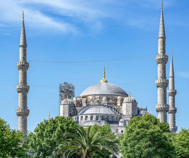 İstanbultürkiye, Sultan Ahmet Camii camiinin yakından görünümünde. Ayrıca Sultanahmet Camii olarak