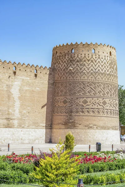 Vista Antiga Fortaleza Karim Khan Citadel Centro Shiraz Província Fars — Fotografia de Stock