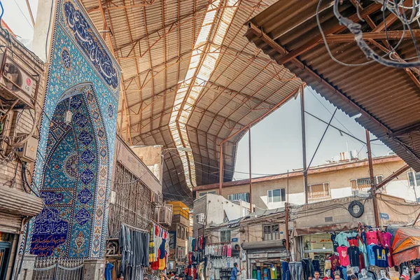 2019 Teheran Provinz Teheran Iran Überfüllte Straßen Des Großen Basars — Stockfoto