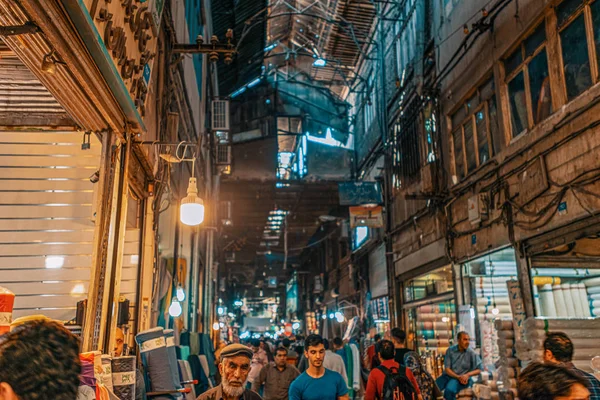2019 Teheran Provinz Teheran Iran Überfüllte Straßen Des Großen Basars — Stockfoto