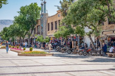 15/05/2019 Şiraz, Fars Province, İran, rutin bir günde İran şehrinin olağan görünümü