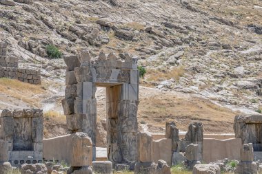 İran'da eski Pers Achaemenid İmparatorluğu'nun eski başkenti Persepolis'in kalıntıları