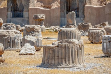 İran'da eski Pers Achaemenid İmparatorluğu'nun eski başkenti Persepolis'in kalıntıları