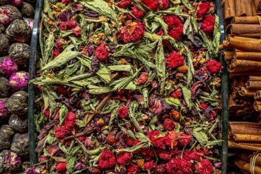 Istambul Kapalıçarşı üzerinde dinlenmek ve kış aşk çay arka plan