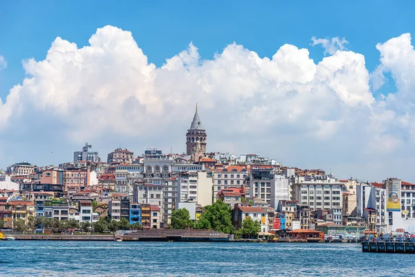 2019 Estambul Turquía Vista Ciudad Vieja Estambul Través Del Estrecho — Foto de Stock