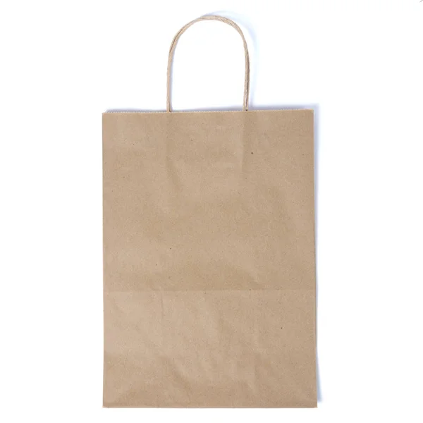Mock Återvunnet Blank Kraftpapper Shoppingbag För Lunch Eller Mat Eller — Stockfoto