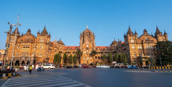 2020 Mumbai Índia Chhatrapati Shivaji Maharaj Terminus Cstm Também Conhecido — Fotografia de Stock