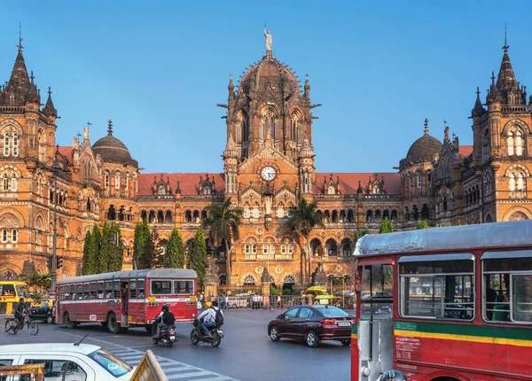 2020 Mumbai India Chhatrapati Shivaji Maharaj Terminus Cstm Más Néven — Stock Fotó